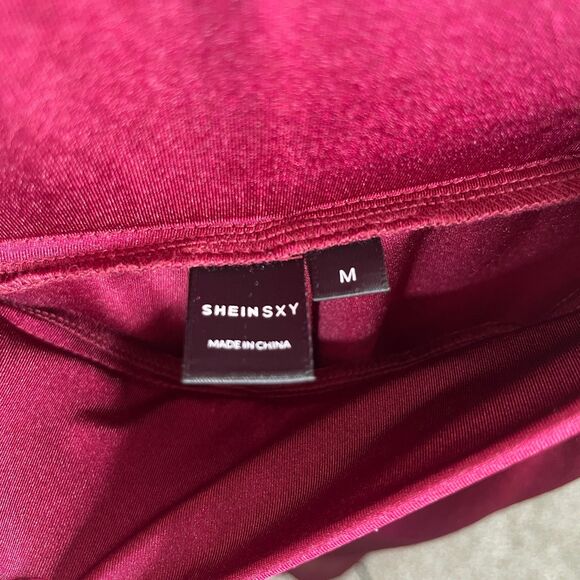 SHEIN Sexy 2 Piece Drape Crop Top-Flared Pants Women’s Size Medium #533 - Picture 10 of 12